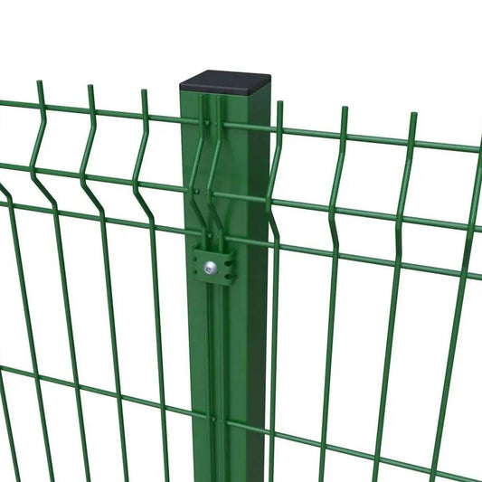 Poste cubierta de PVC 60x60x1.5mm de 2,40m Verde + Kit accesorios