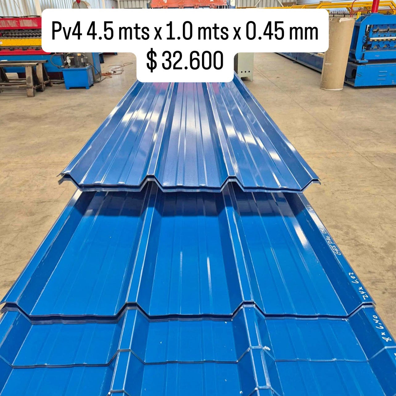 PV4 4.5 MTS AZUL X 1.0 MTS X 0.45 MM