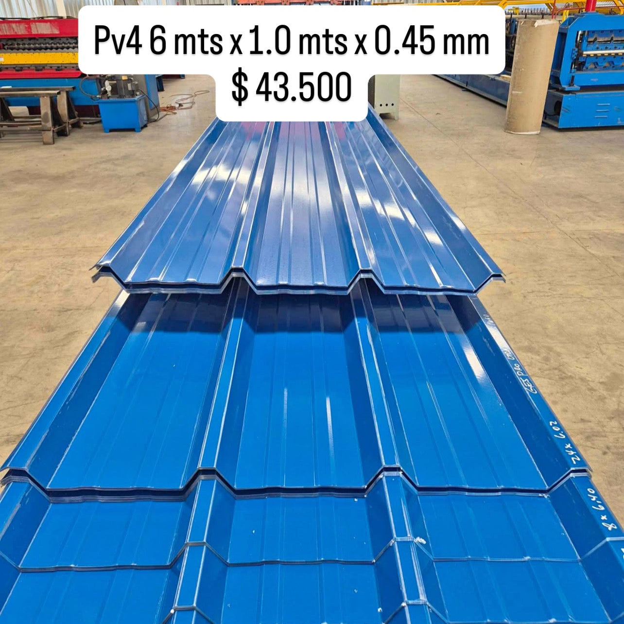 PV4 6 MTS AZUL X 1.0 MTS X 0.45 MM