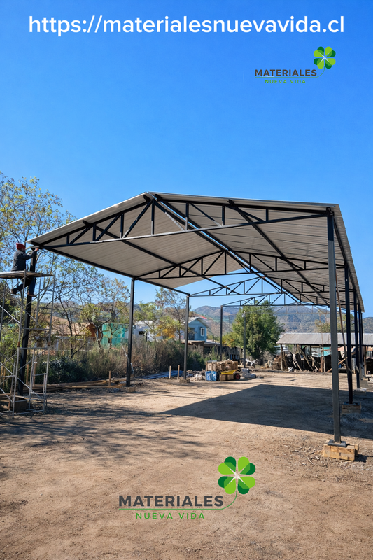 Galpon Prefabricado 8 x 20 Incluye techumbre (160 mts²)